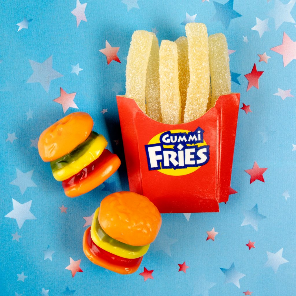 gummy burger and gummy fries