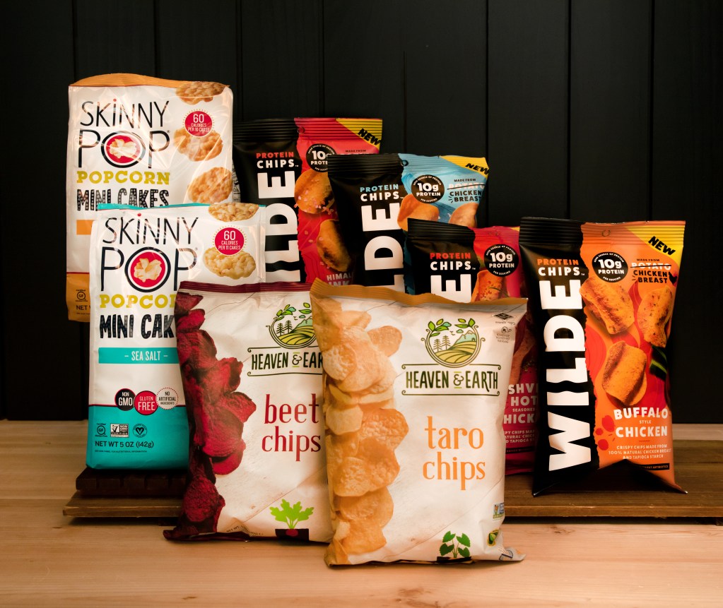Plant basted chips, high protein snacks, high protein chips, salty snacks, rice cakes, popcorn chips, skinnypop, beet chips, taro chips, food trends