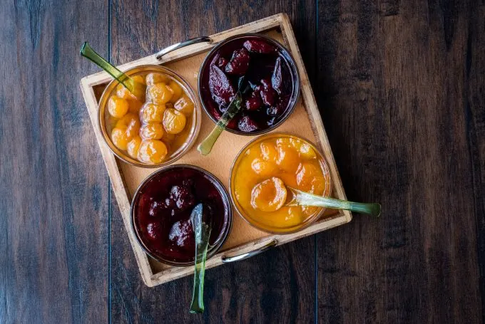 Charcuterie fruit spreads