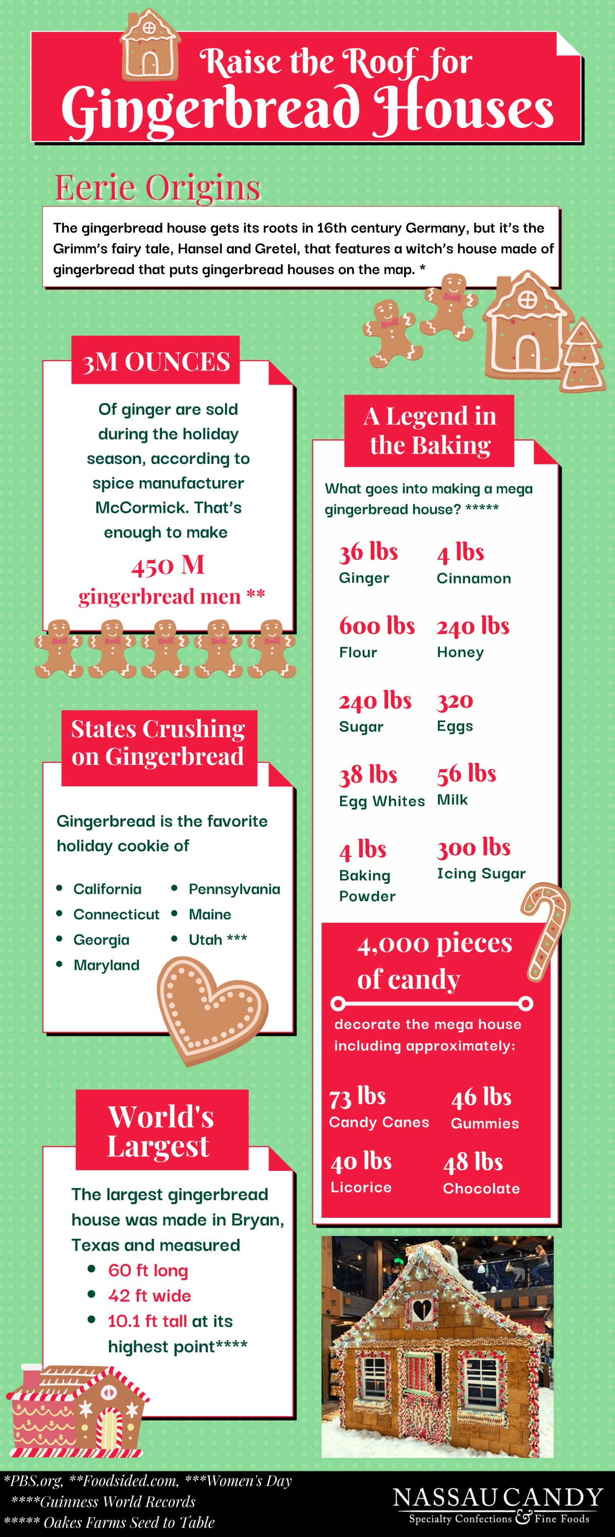 Gingerbread House Infographic