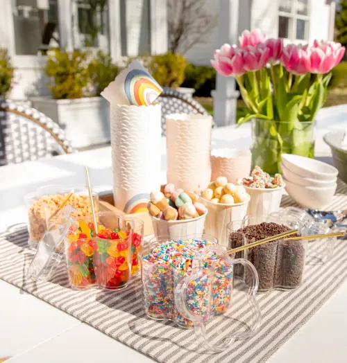 Ice Cream Candy Bar Setup