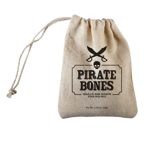 Pirate Bones Muslin Candy Bag