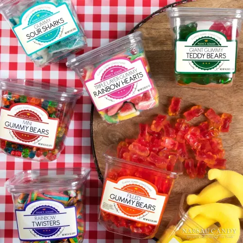 Nassau Candy Gummy Tubs